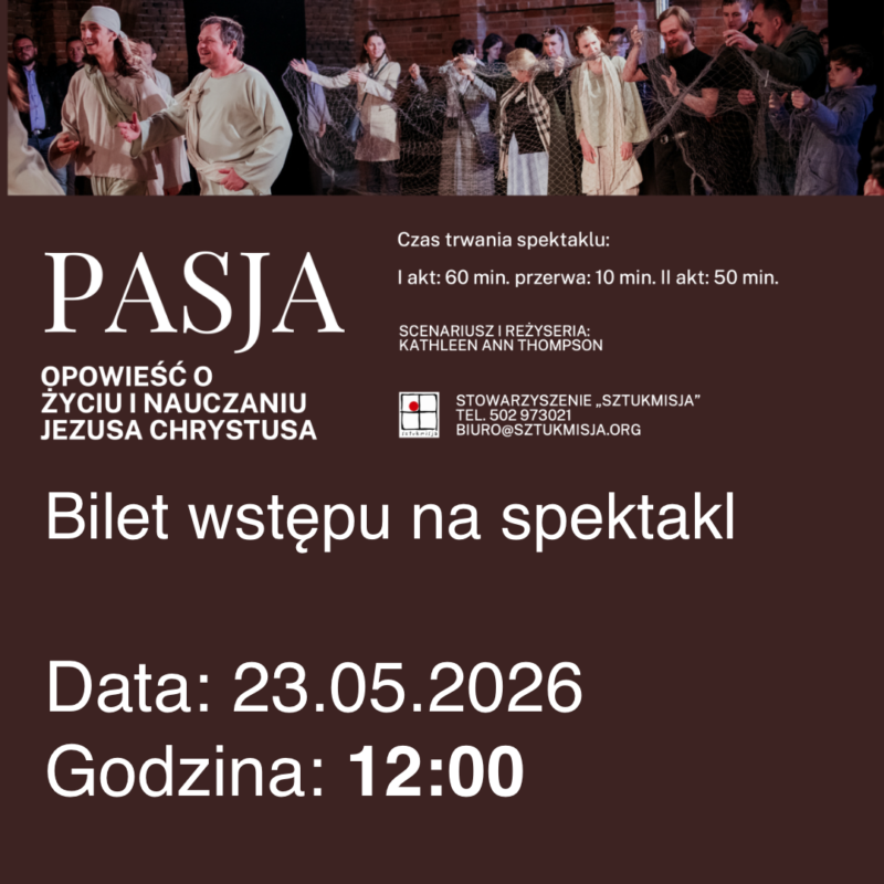 Bilet 23.05.2026 godz. 12:00